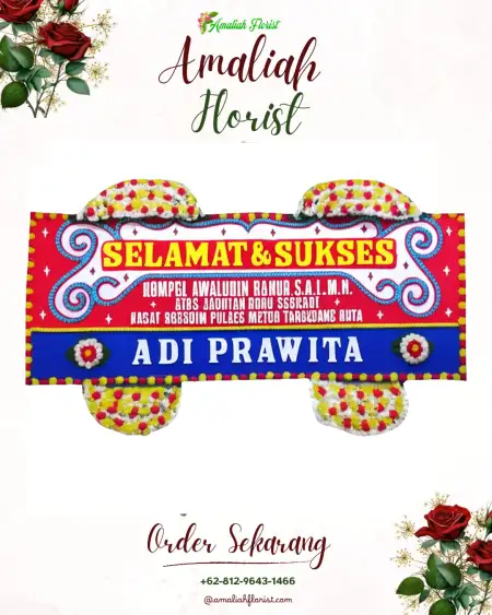 Papan Bunga Ucapan Selamat 13 Ilir